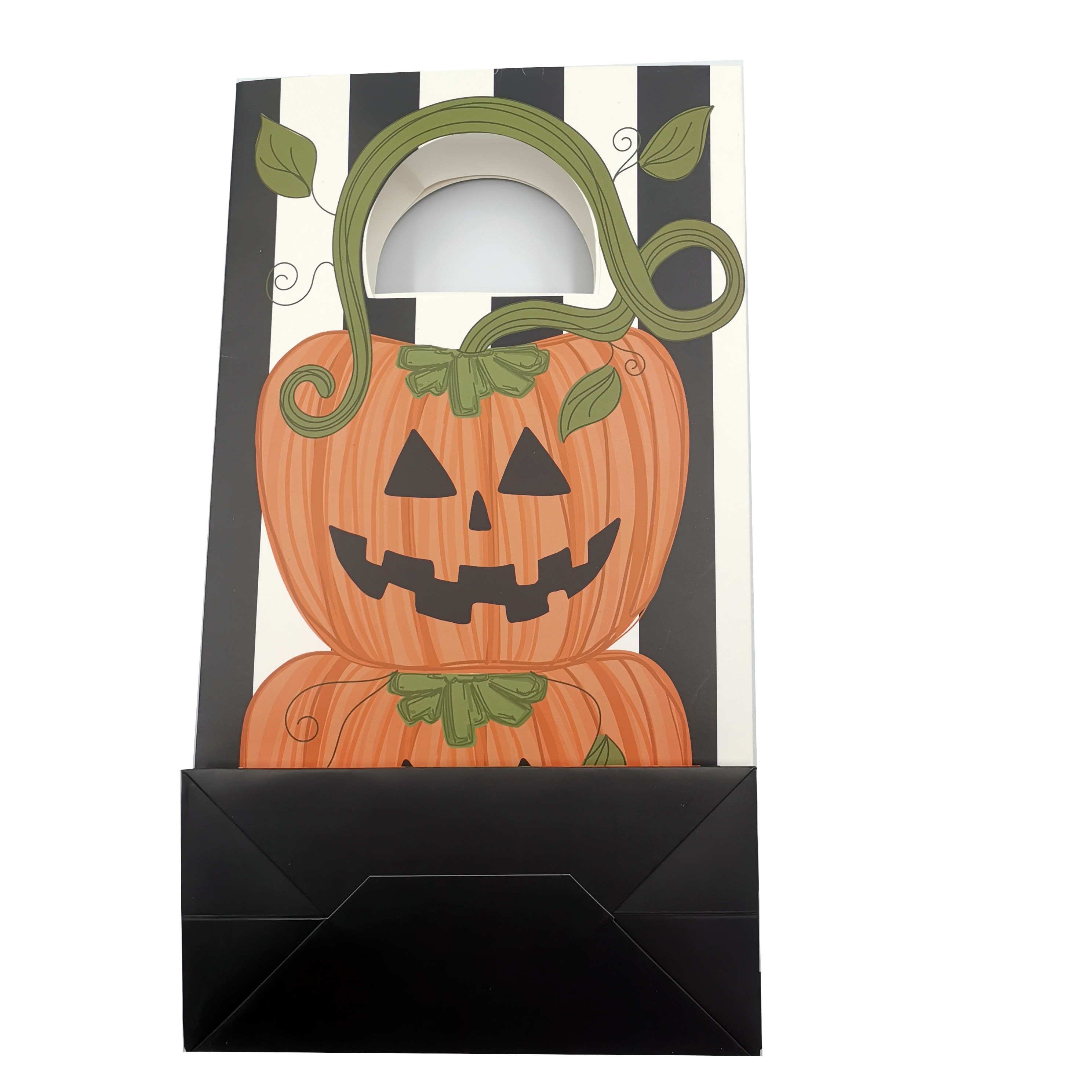 C1S CMYK Recycled Handle Carry Food Packaging Bag For Christmas 18kgs