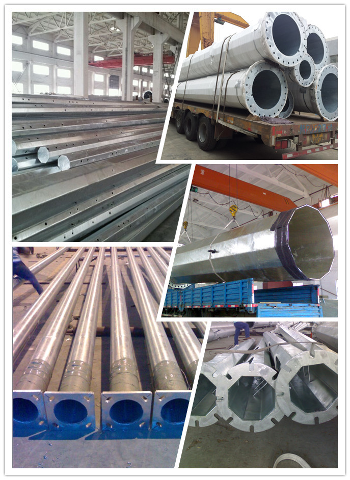 Traffic Lighting Steel Tubular Pole with Single Arm for Traffic Industry