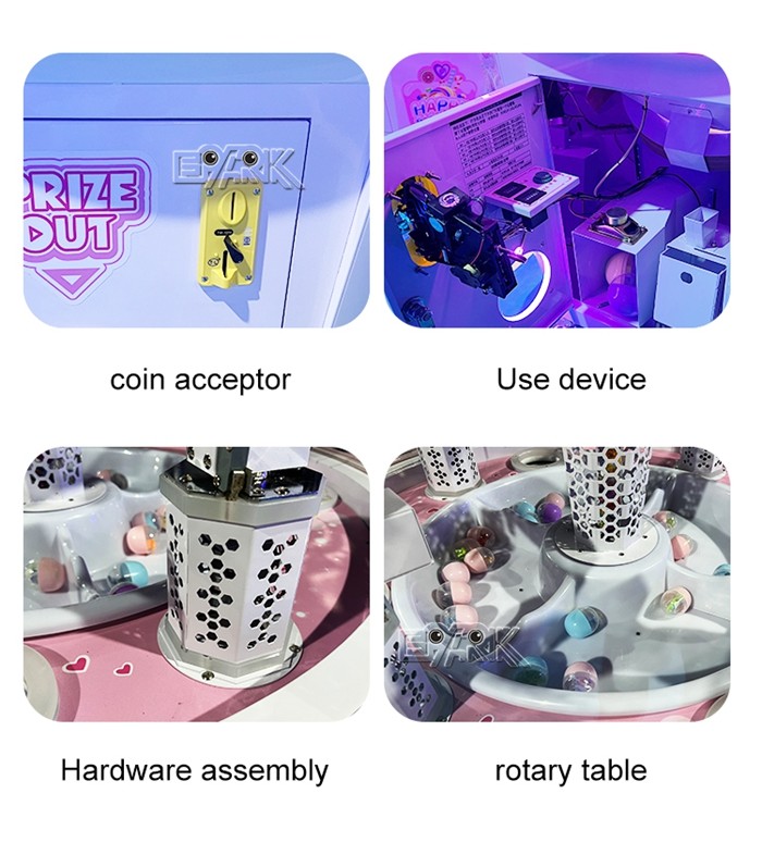 Coin Operated Prize Gift Vending Machine Lucky Cat For 4 Players