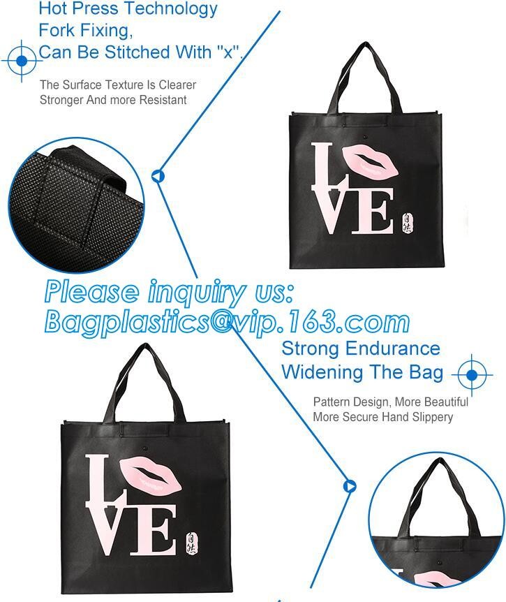 Eco friendly custom slogan laminated pp non woven bag with private logo, Home textile packaging non woven bag for bed sh