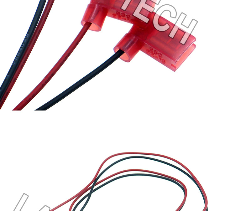 VH 2P 3.96mm Pitch to 90 Degree Angle 6.3 Spade Connector Assembly Cable Wire Harness