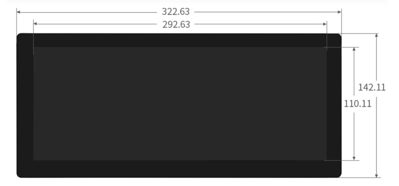 Stretched Display 12.3" Inch TFT LCD Bar Type 1920x720 Dots LVDS IPS HD Automobile Grade For Advertising Player