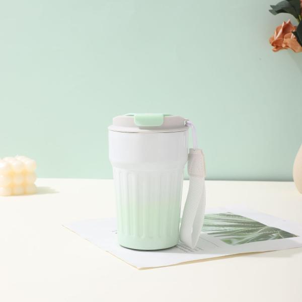 Insulated Coffee Cup With Leakproof Lid Reusable Coffee Cups Travel Cup 13 OZ
