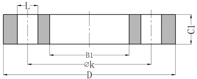 EN1092-01 Standard TYPE 01 Stainless Steel Plate Flange SS304 SS316L PN 2.5 PLFF Flat Face 1