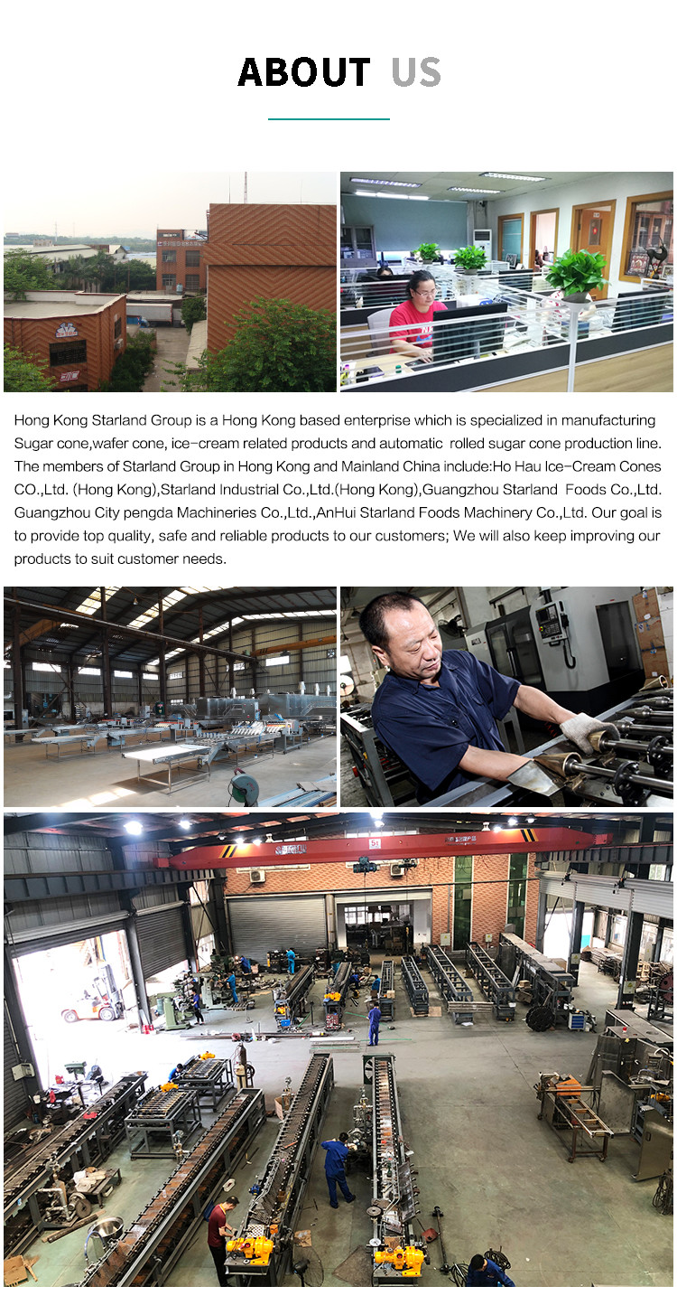 Automatic Wafer Rolled Cone Making Machine 28cast Iron Baking Templates