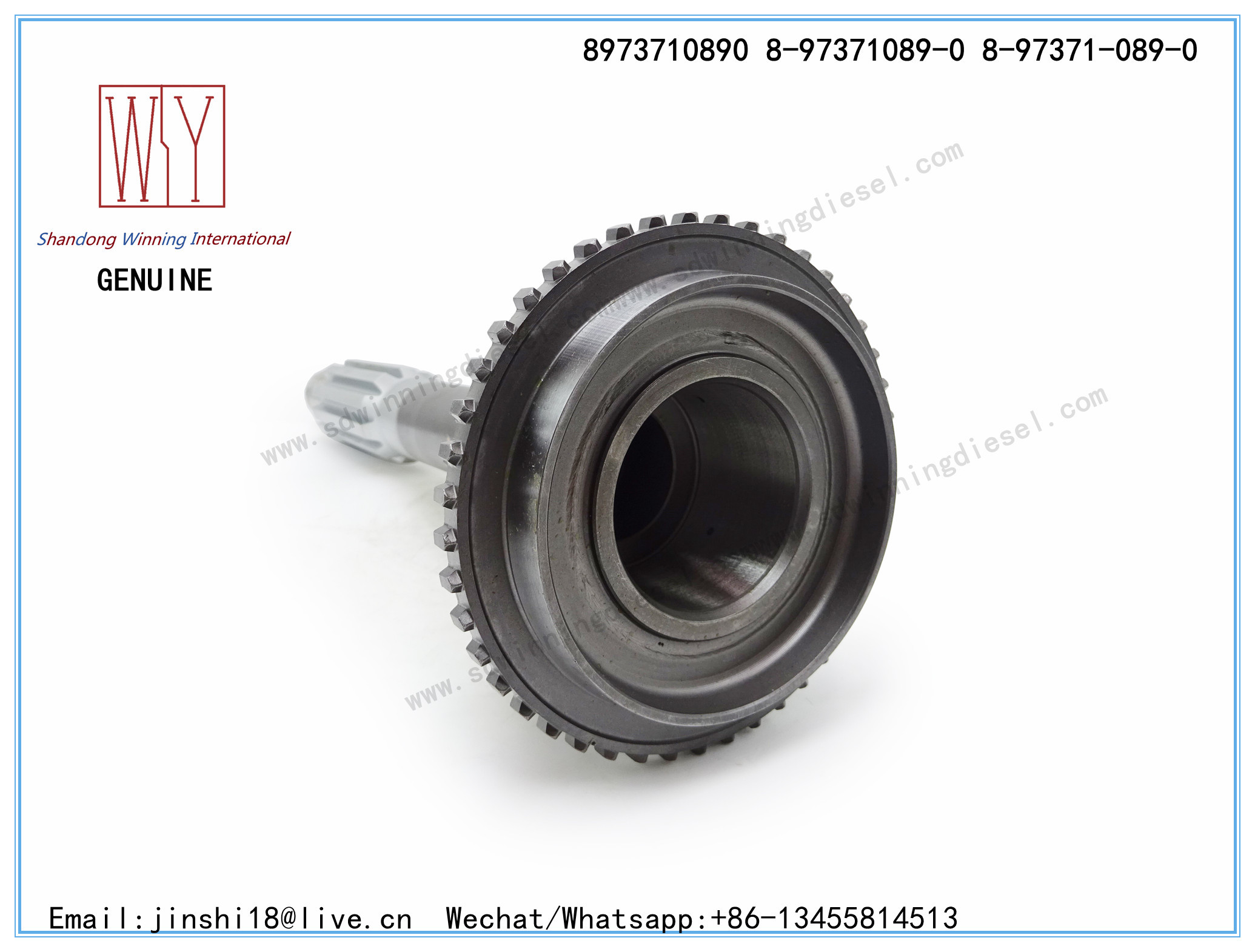 ISUZU GENUINE AND NEW SHAFT, TOP GEAR 8-97371089-0 8 97371089 0 8973710890