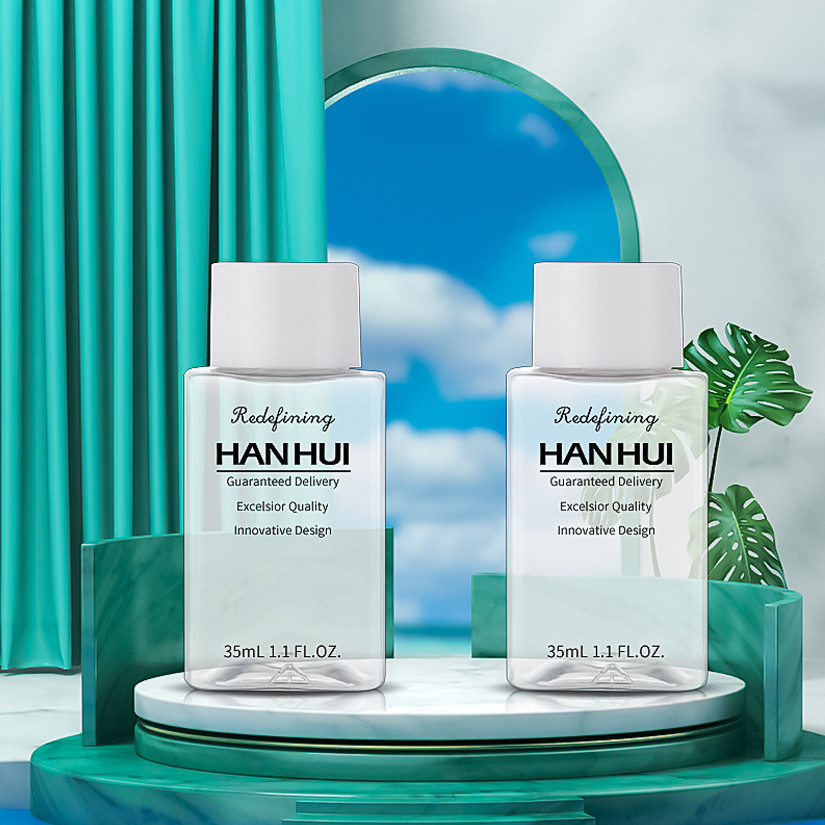 Travel Size 35ml Empty Plastic Shampoo Bottle For Hotel Hair Care Products