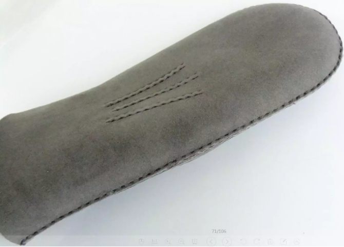 Women's grey Shearling-lined Suede Gloves mittens