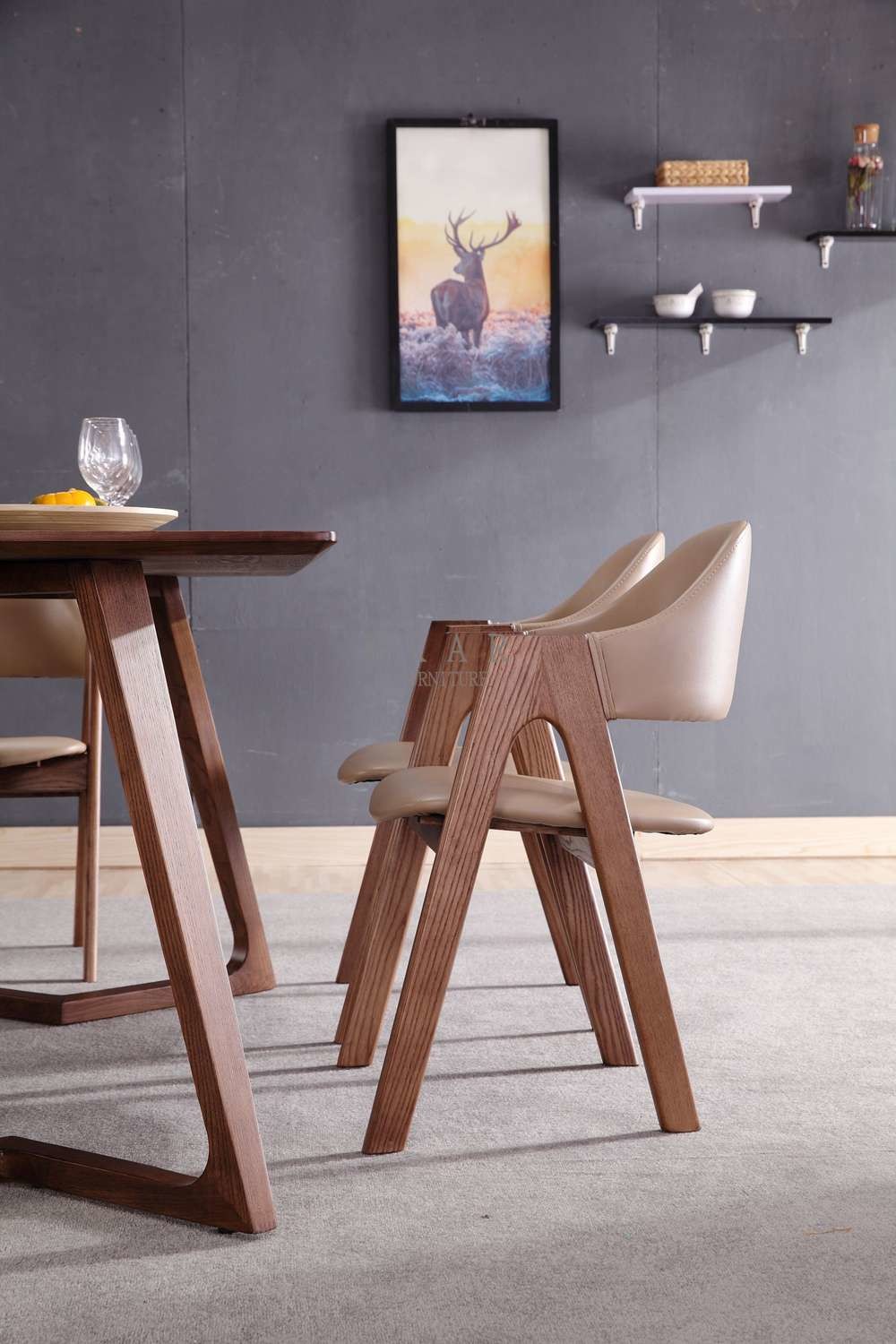 European Style Design Dining Chair Armrest
