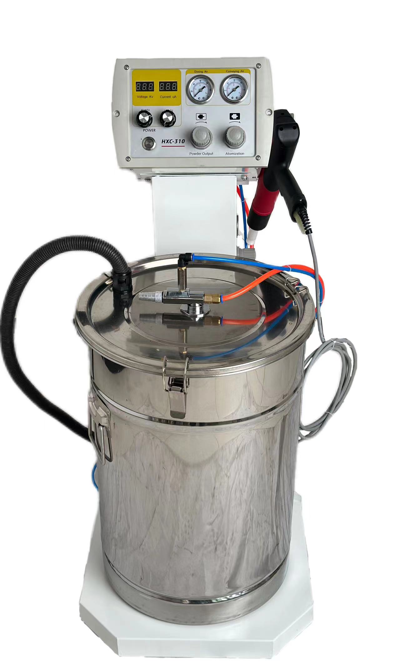 Metal Surface Powder Coating Function HXC-310 Professional Coating Machine With Roller