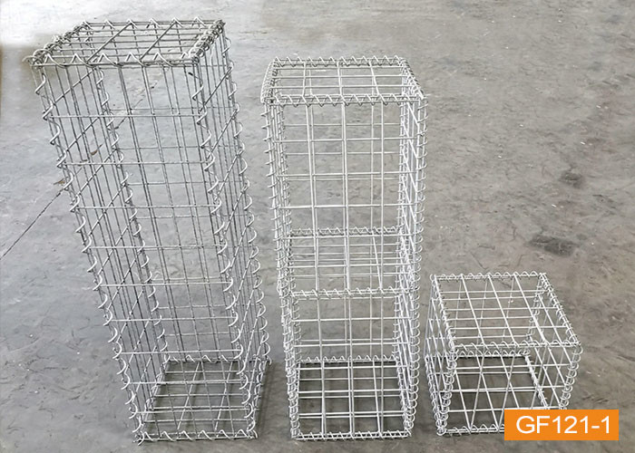 OHSAS PVC Coated Gabion Box 2m Galvanised Steel Cages For Stones