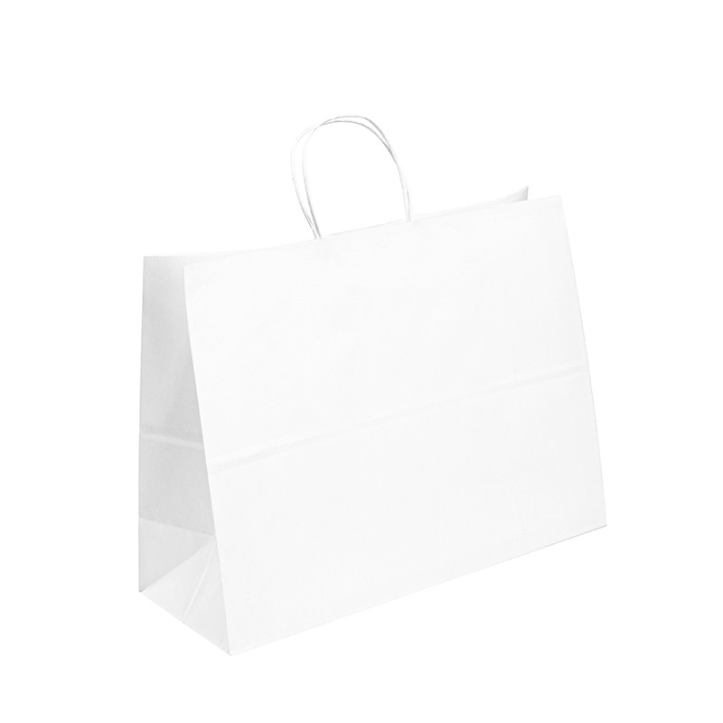 10kg Max Twisted Handle Paper Bags OEM ODM Service 100gsm~150gsm