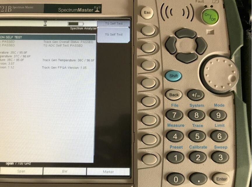 Anritsu MS2721B Portable Handheld Spectrum Analyzer 9kHz to 7.1GHz option 20