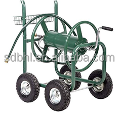 Stainless Steel Garden Hose Storage Reel 4 Wheel Customized Easy Operation