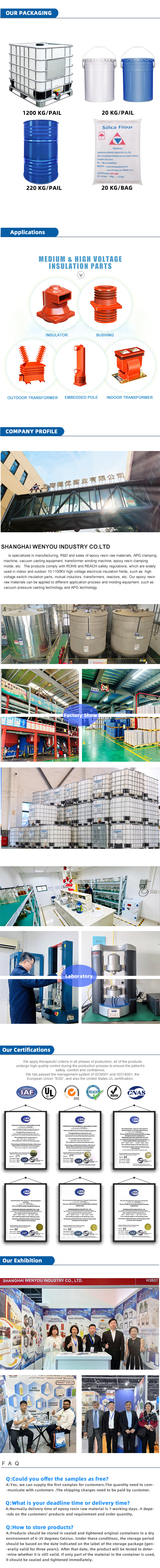 LE-9285 Epoxy Resin  High TG For  APG  Current And Voltage Transformers