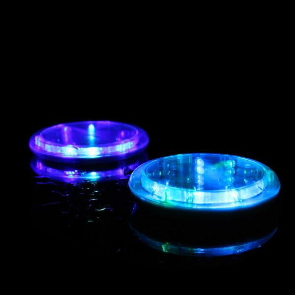 Water Activated Round LED Acrylic Coaster For Table Centerpieces, Weddings,