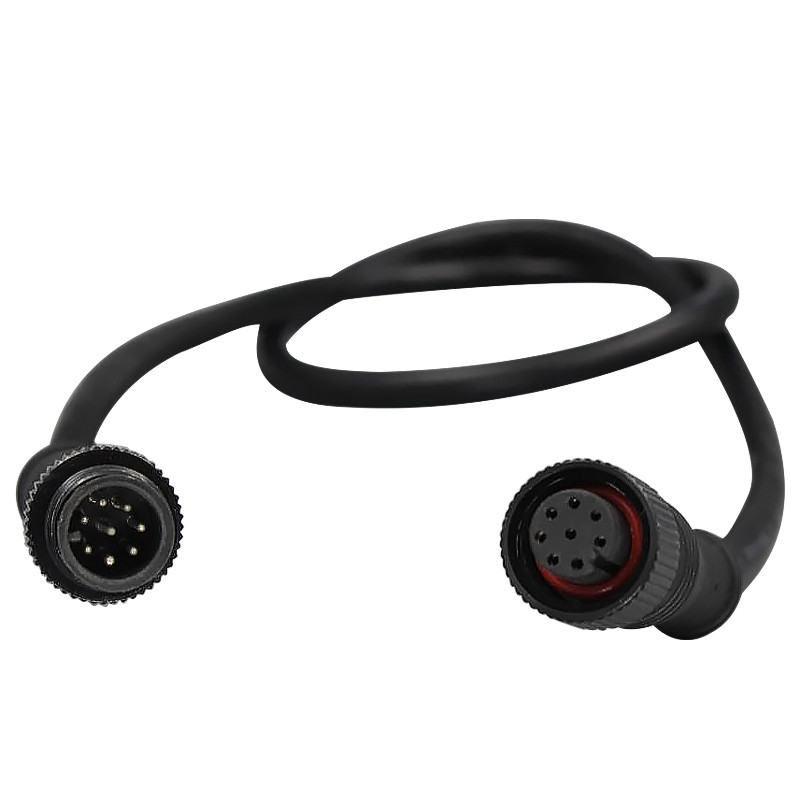 IP67 Butt Plug 8 Pin Male To Female Connector Cable Waterproof Electrical Wire