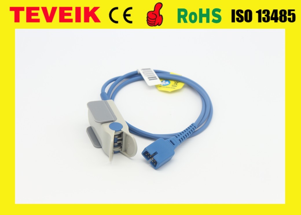 Medical Factory Price Reusable DS-100A Nell cor Oximax SpO2 Sensor For Adult Finger Clip, DB 9pin