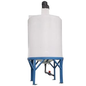 Rotational Poly Plastic 100 Gallon Mixing Tank With Agitator