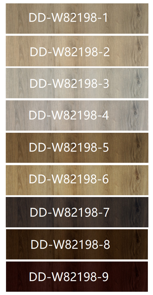 Wood Grain SPC Vinyl Flooring Planks Gray Brown Jump Non Glue GKBM DD-W82198-3