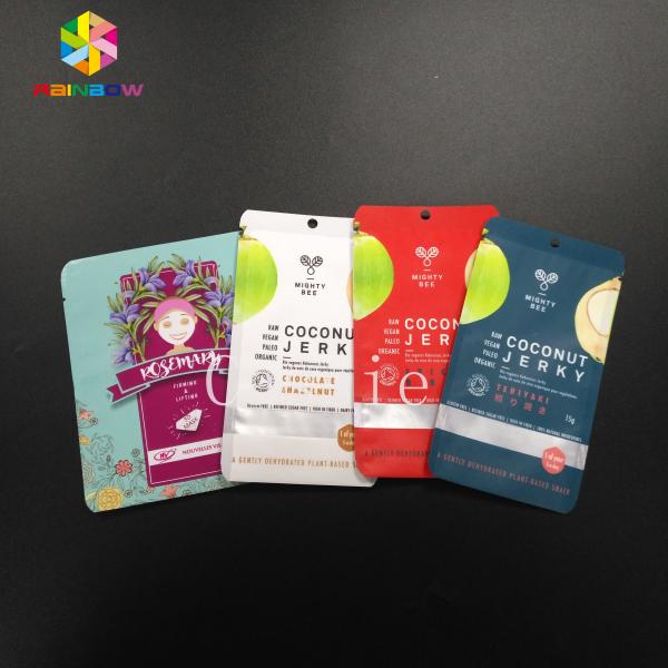 Mylar Pouch Grip Seal Bags Food Grade Storage Cosmetic Tea Powder Sample