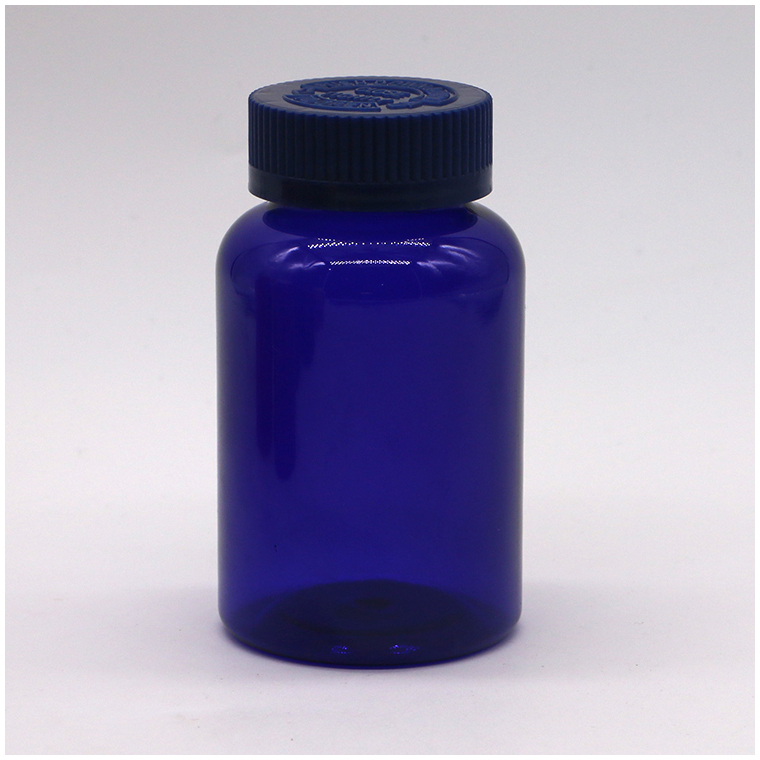 PET Plastic Type 175ML/6OZ Capsule Pill Medicine Bottle with CRC Screw Flip Top Caps