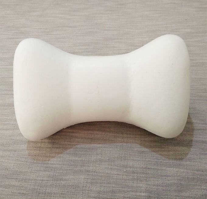 Car Neck Head Memory Foam Travel Pillow Boned Shape PU Leather Material