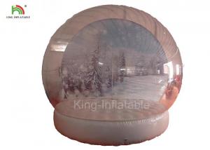 China Clear People Inside Inflatable Snow Balls For Advertisement 210D Nylon Material on sale