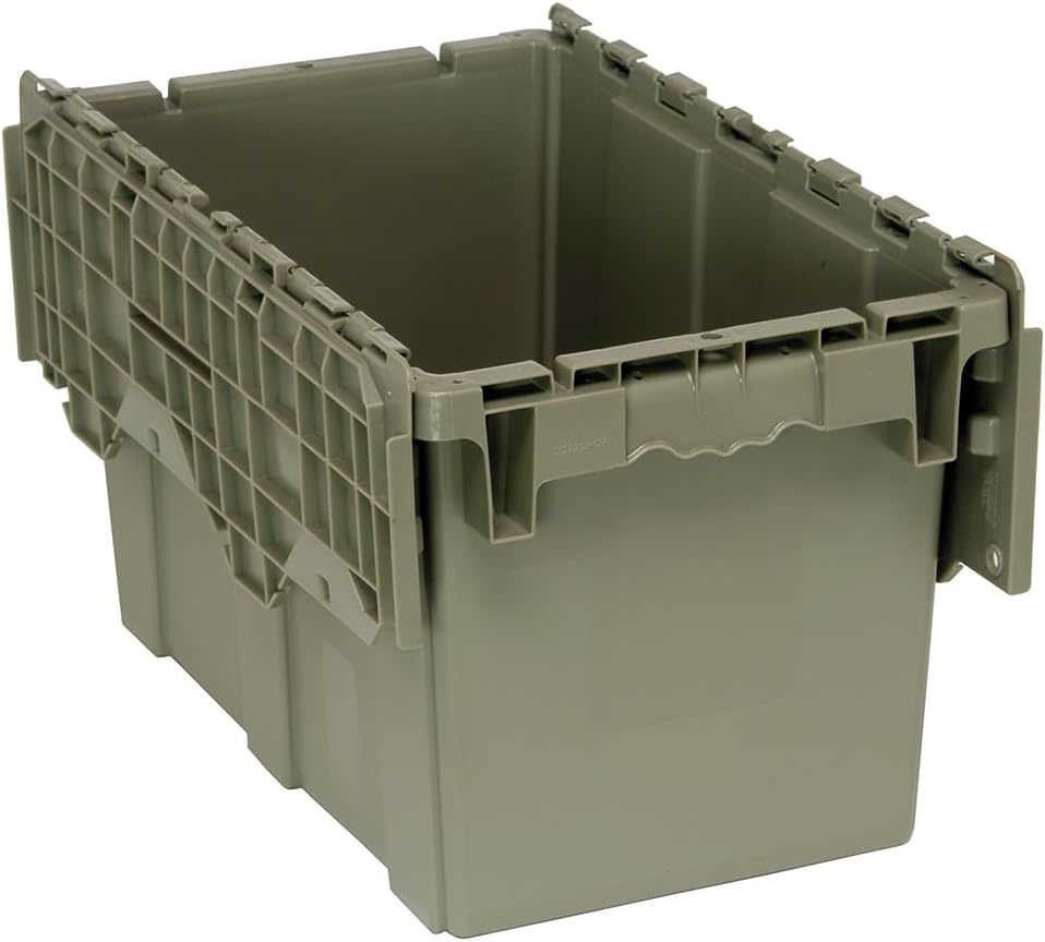 Round Trip Totes, Attached Lid Containers Plastic Storage Tote Box For Distribution And StorageCrates Plastic Round Trip Tote Box Attached Lid Plastic