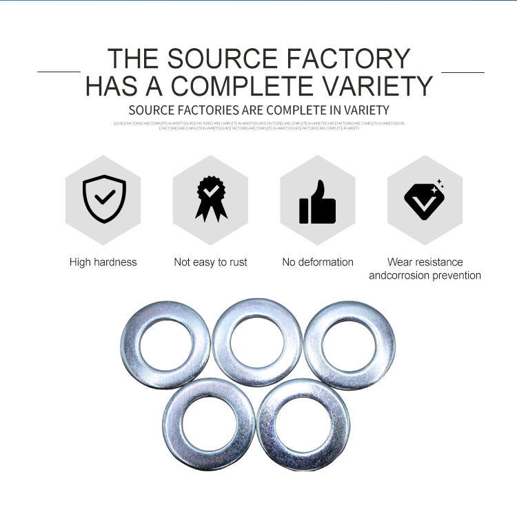 Black Oxide Screws and Zinc Plated Flat Gasket Rings for Wedge Style Customized Machine