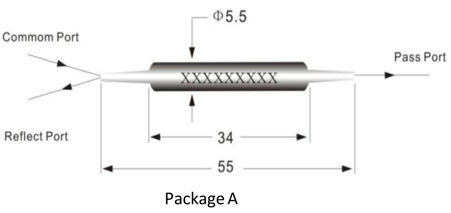 DWDM Network WDM Module 1x3 PON Filter For Fiber Optical Amplifier