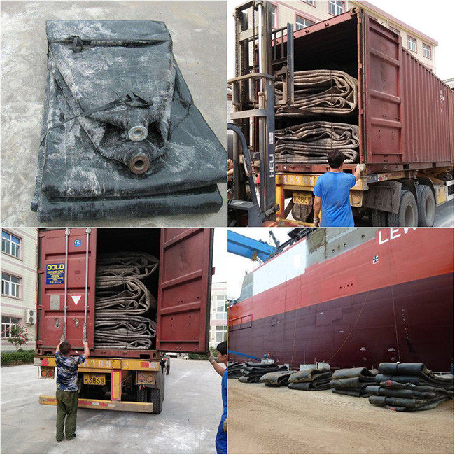 Natural Rubber Large Buoyancy Inflatable Marine Salvage Bags For Boat