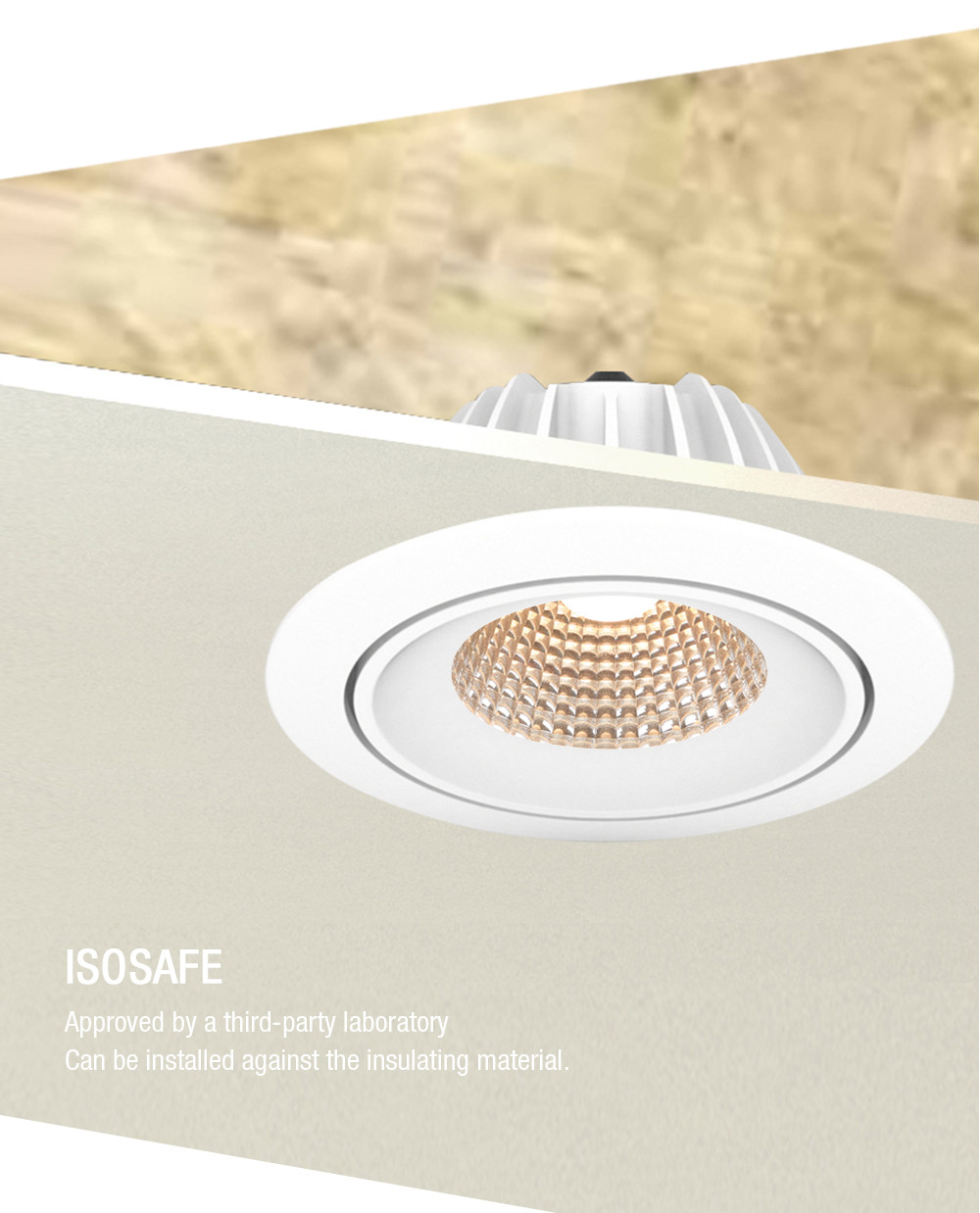 9w 10w IP54 CCT Changeable Dim To Warm Downlight Gypsum Plaster