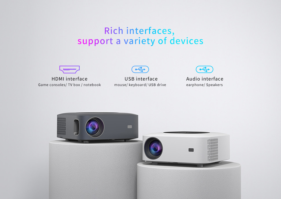 Full Hd Cinema 1080p Movie Android 9 Smart Led Lcd 4k Projector 400 ANSI Lumens