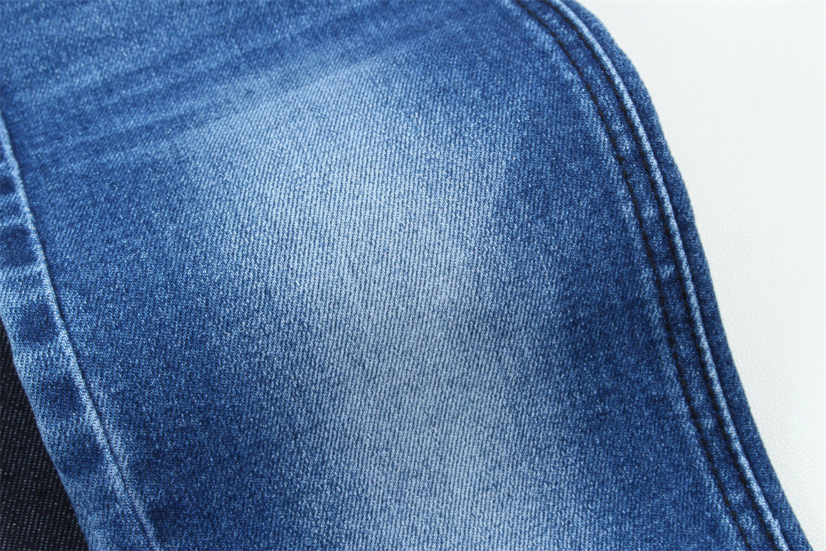 Dual Core Cotton Polyester Spandex Denim Jeans Fabric