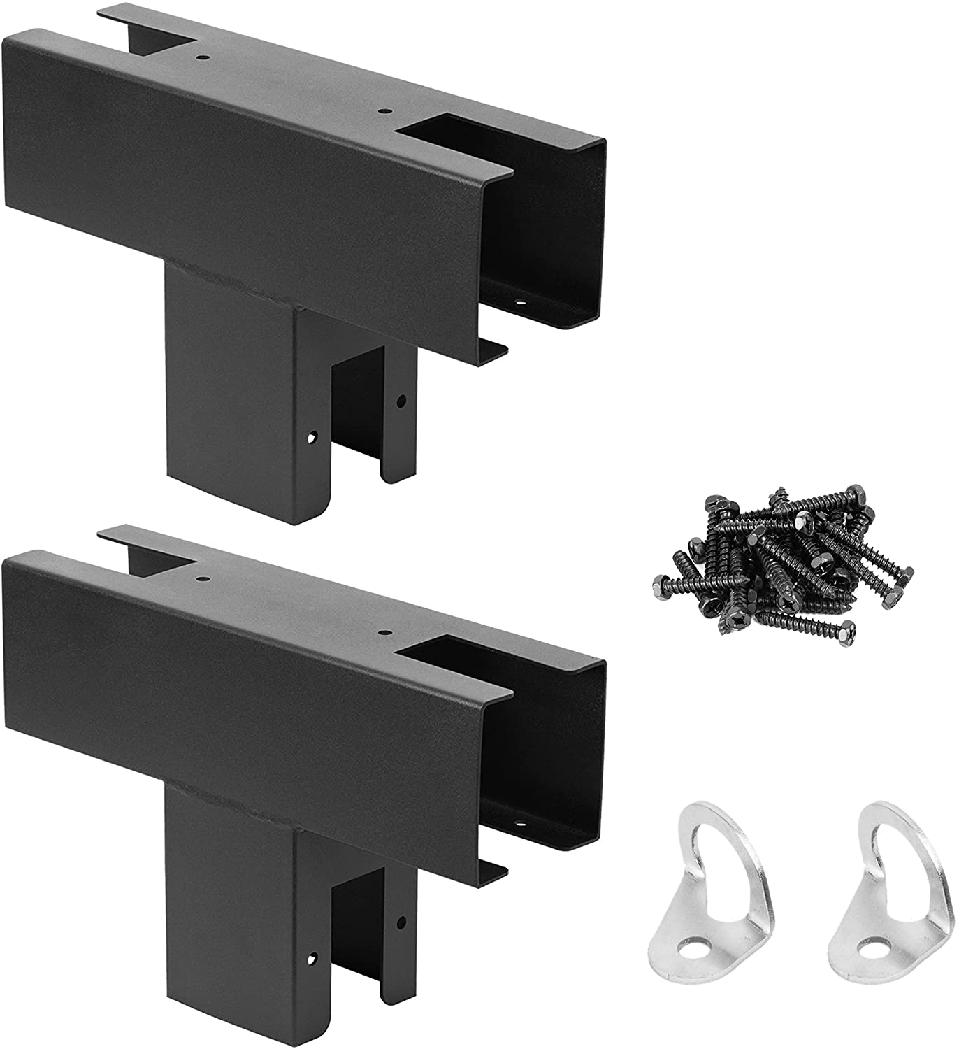 Black Single-side Bracket for 4x4 6x6 Modular Pergola DIY Corner Bracket Summerhouse