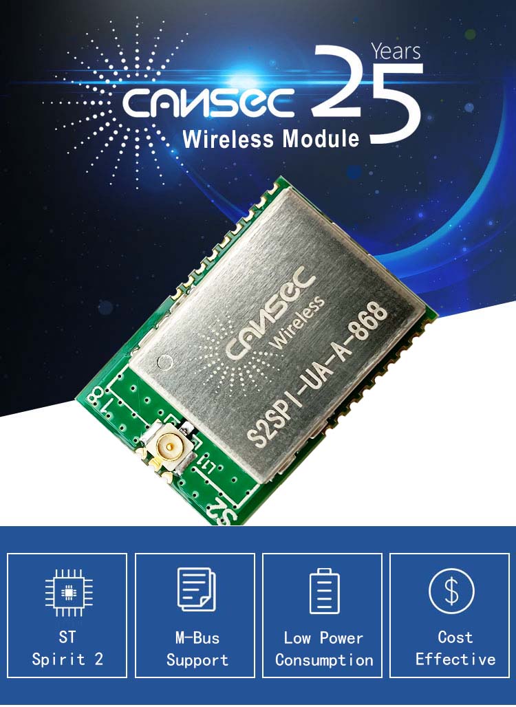S2SPI ST Spirit 2 Wireless IoT Module Sub GHz 434M CE Approved