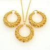 Buy cheap Vintage jewelry Pendants Necklaces Earrings Set For Women 18K Real Gold Plated from wholesalers