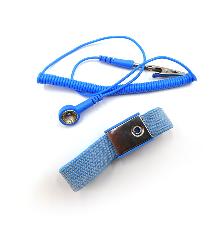 Dual Cord Metal Conductive Esd Wrist Strap Adjustable Custom Bracelet