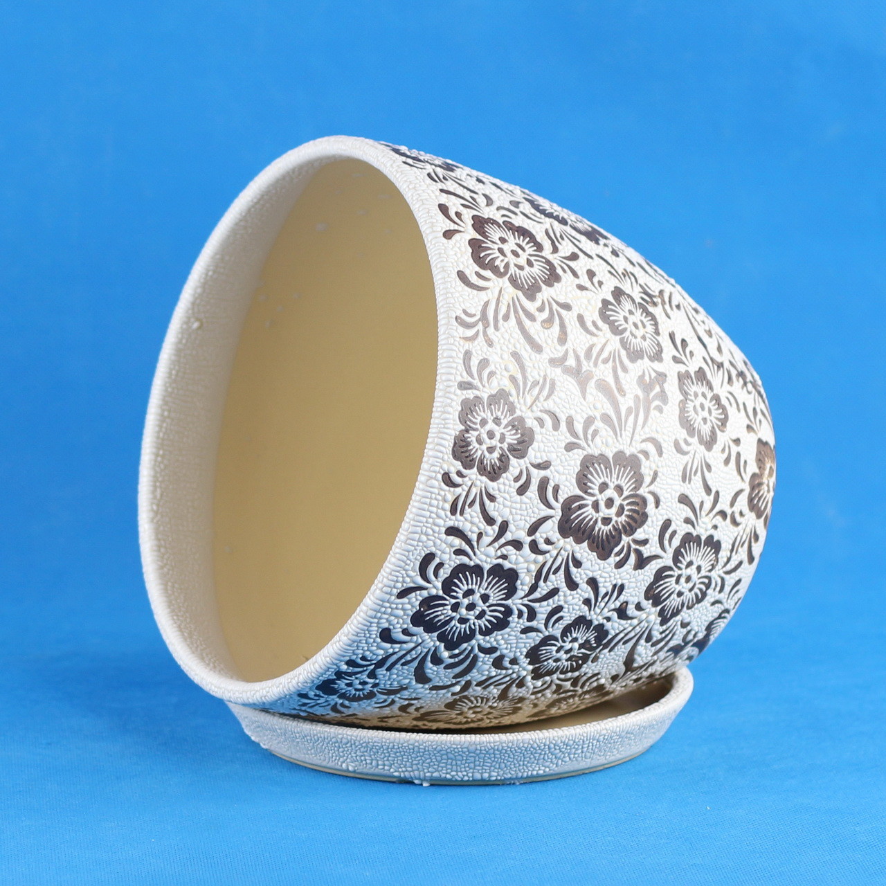 Durable And Versatile Ceramic Pots Glossy Finish For Living Room