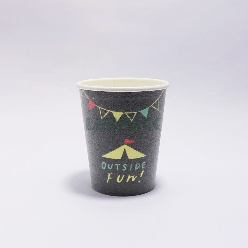 8oz disposable take away coffee milk tea hot drink cup single or double wall foam paper cup with logo printing