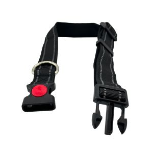 Reflective Adjustable Basic Simple Nylon Dog Collars With Locking Buckle