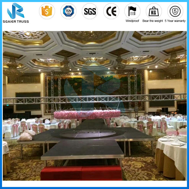 1.22 * 2.44m Disco Backdrops Stage Equipment With Round Leg Custom Shape