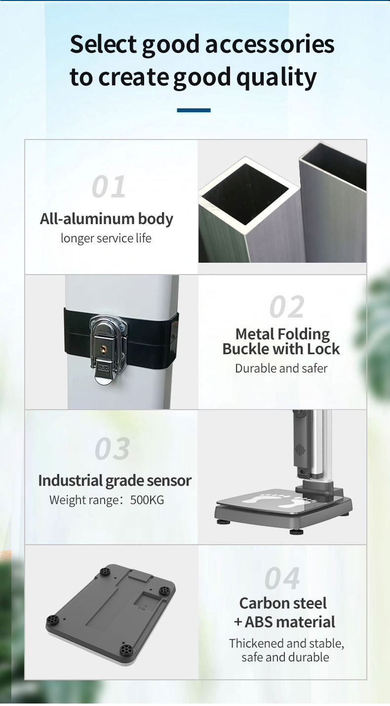 Ultrasonic Height and Weight BMI Scale BMI Machine for Weight and Height