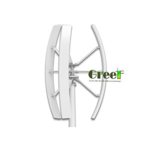 China Nd-Fe-B Generator Material Vertical Axis Wind Turbine With 3pcs FRP Blades And ≤20db Noise Level on sale