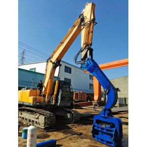 Quiet Operation Excavator Mounted Vibro Hammer Pile Driver Environmental