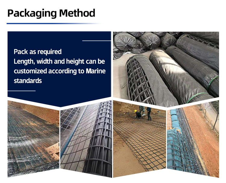 Easier Construction of 1-6m Soil Stabilization with Black Steel PP Composite Geogrid