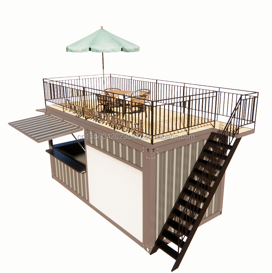 Standard Portable Container Steel Prefabricated House Office Mobile 20ft Expandable Folding Container House for Activity Room