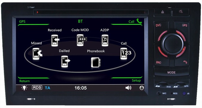 Car multimedia player for Audi A8 /S8 1994-2003 with auto gps systems iPod radio OCB-8818