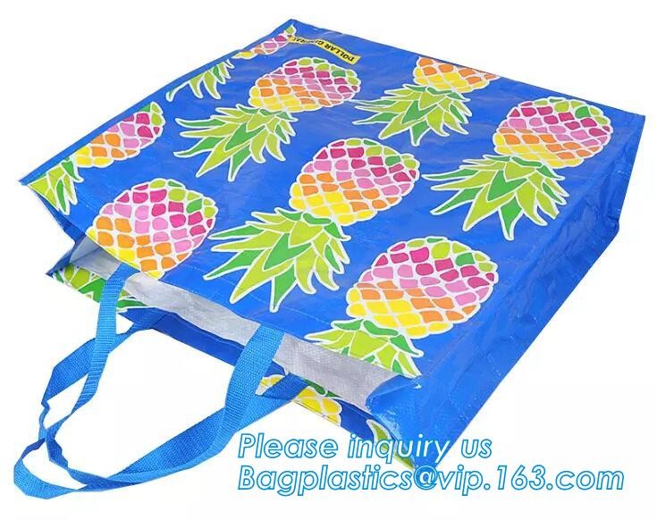 Custom Huge Luggage PP Woven Bag With Zipper Lock,PP Woven Shopping Bag,Factory customized cheap laminated pp woven shop